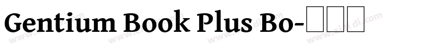 Gentium Book Plus Bo字体转换
